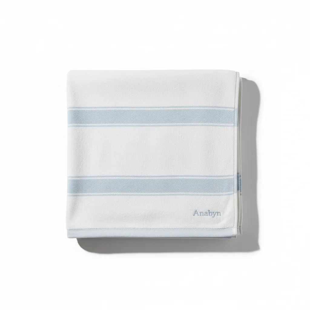 Pool & Cabana Stripe Towel — Resort Grade - premium cotton fabric export India